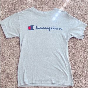 Champion Gray Short Sleeved Tee